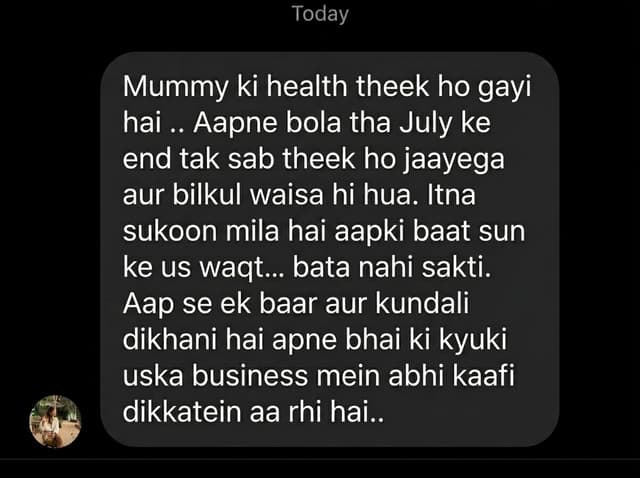 अंजली WhatsApp testimonial
